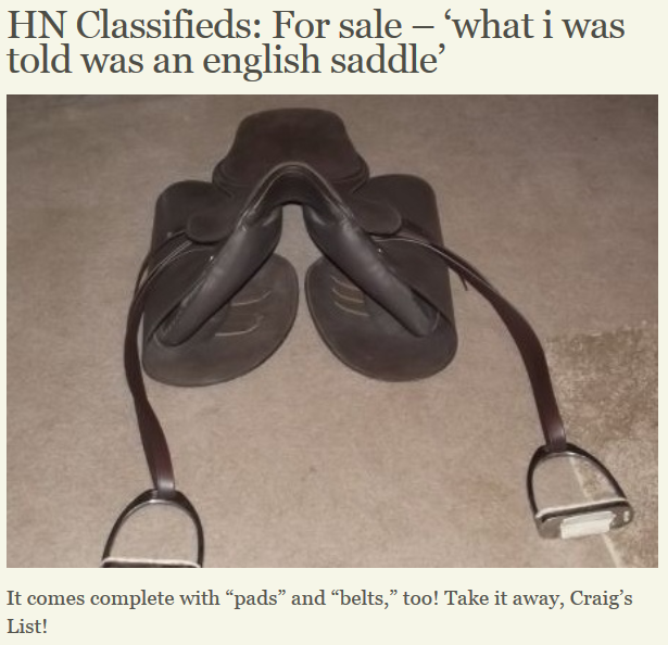 Best of Craigslist ‘All Purpose English Saddle 150 (Londonderry NH