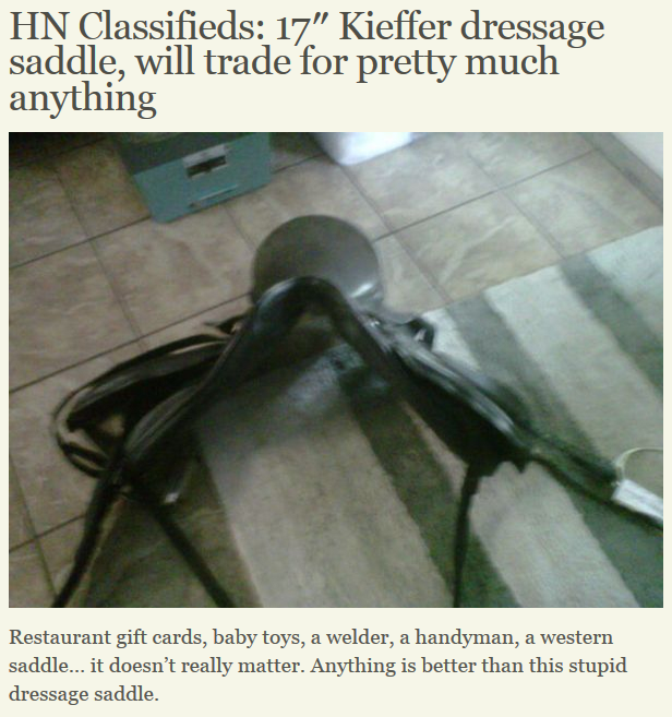 Best of Craigslist ‘All Purpose English Saddle 150 (Londonderry NH