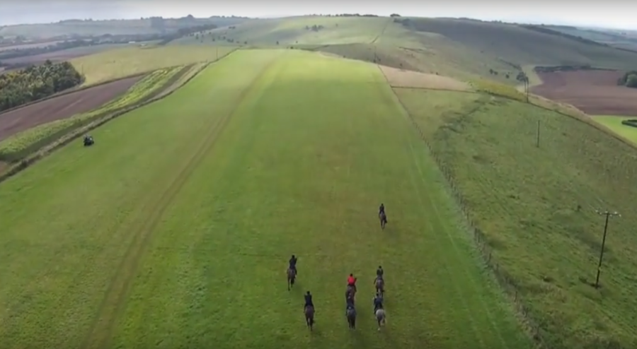 World Equestrian Brands Drone Cam: Racehorses at the Ridgeway | HORSE ...