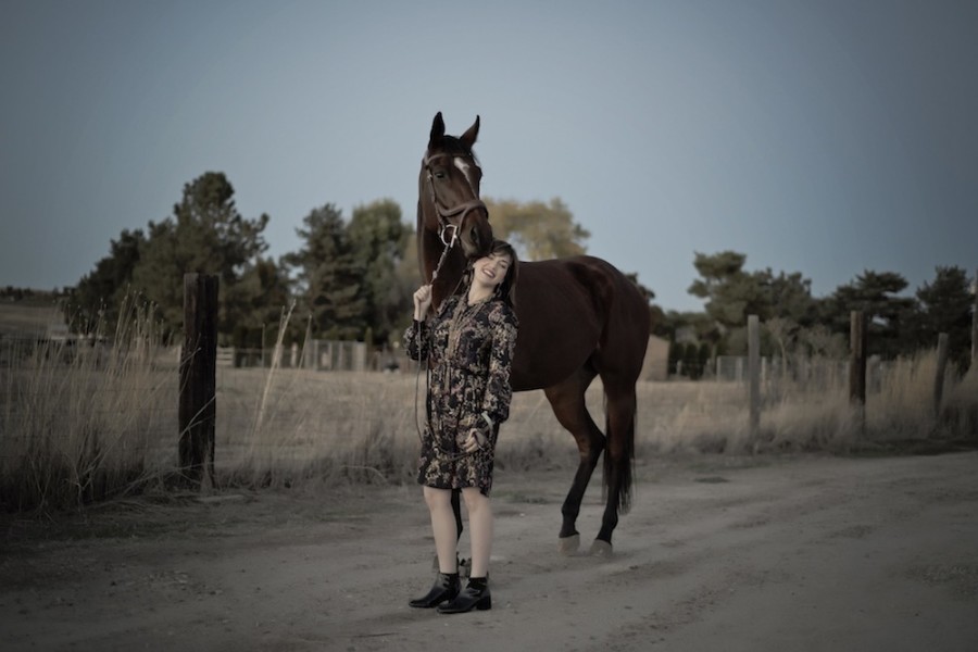 Riding horses picture