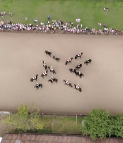 World Equestrian Brands Drone Cam: Household Cavalry Musical Ride Time Lapse