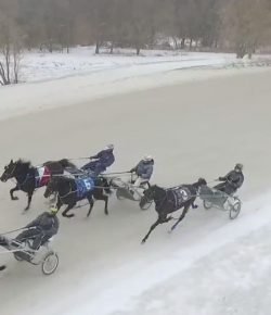 World Equestrian Brands Drone Cam: Snow Training