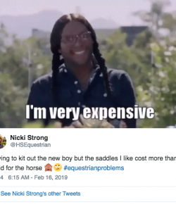 10 #EquestrianProblems According to Twitter