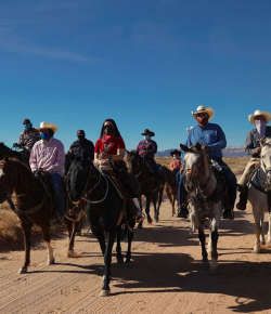 Voters Take To the Polls on Horseback
