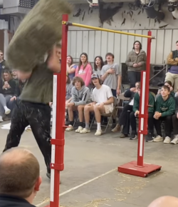 Thursday Video: Hay Bale Throw